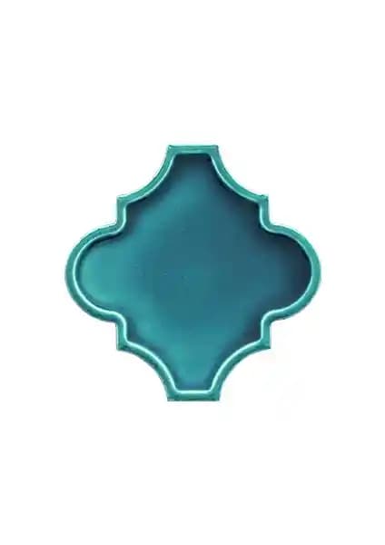 Armada Çini 12x12 Ottoman Rölyefli Arabesk Turkuaz Çini Dekorasyon ve Dayanıklılık Özellikleri