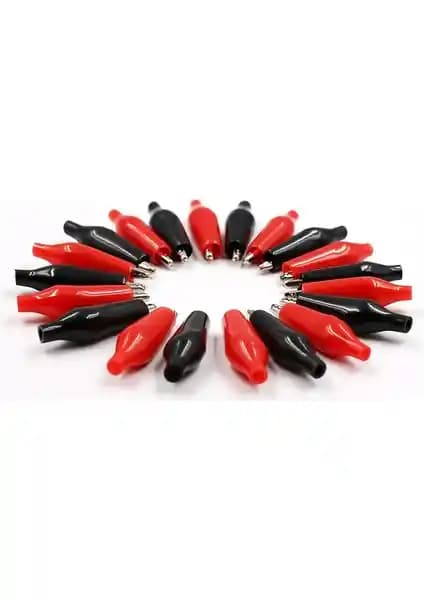 Ata Elektronik 20 Adet Krokodil Timsah Klip Maşa Güç ve Güvenilir Bağlantı Çözümü