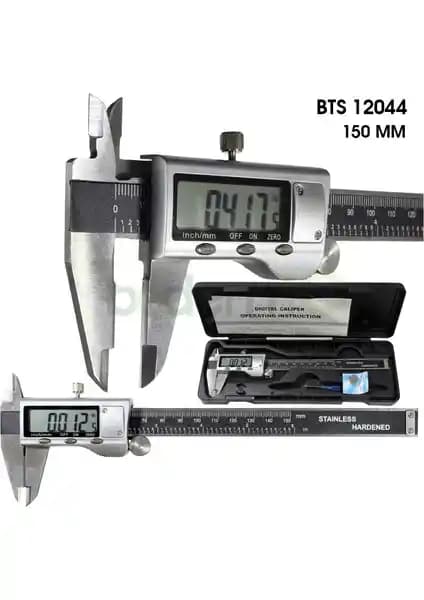 Bts 0-150 Mm Dijital Kumpas 12044: Yüksek Hassasiyetli ve Dayanıklı Ölçüm Aracı