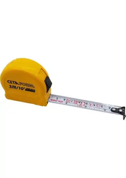 Ceta Form P05A-0316 Kompakt ve Hassas 3 Metre Şerit Metre İnşaat ve Marangozluk İçin