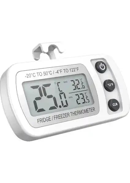 Dijital Buzdolabı Termometresi ve Nem Ölçer - Yüksek Doğruluk ve Kullanım Kolaylığı
