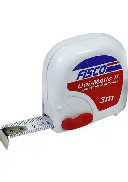 Fisco Metre 3 Mt: Dayanıklı ve Ergonomik Profesyonel Çelik Şerit Metre