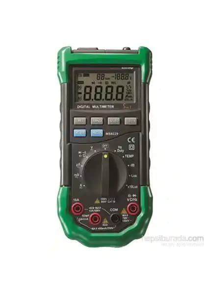 Mastech M.Sensörlü Dijital Multi Metre Ms8229: Çok Fonksiyonlu Elektrik ve Çevre Ölçüm Cihazı