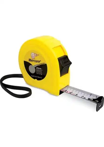 Mercure 5m 25MM Şerit Metre: Dayanıklı ve Güvenilir Profesyonel Ölçüm Aracı