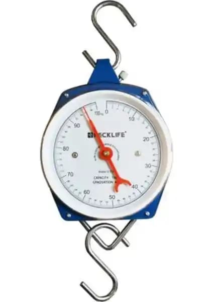 Necklife İbreli Askı Terazi 100KG: Dayanıklı ve Kullanımı Kolay Tartım Cihazı