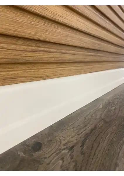 Pasha Dekor Lake Beyaz Parke Süpürgelik 8 cm Dayanıklı ve Estetik İç Mekan Çözümü