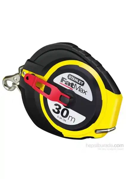 Stanley Fatmax Kapalı Kutu Metre 30 M X 9,5 Mm Dayanıklı ve Hassas Ölçüm Aracı