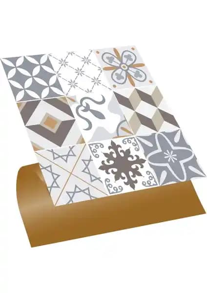 Tink Kendinden Yapışkanlı Agora Desenli PVC Karo ile Mekanlarınızı Yenileyin