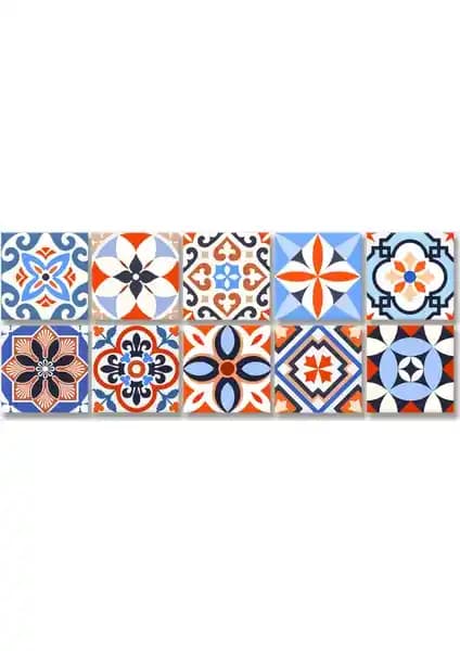 Tink Kendinden Yapışkanlı Karma Meksika Desenli PVC Karo ile Hızlı ve Estetik Dekorasyon