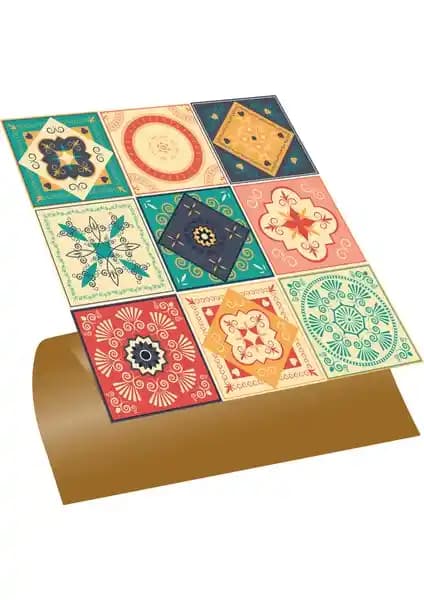 Tink Kendinden Yapışkanlı Tokyo Desenli PVC Karo Modern İç Mekan Dekorasyonu İçin Uygun