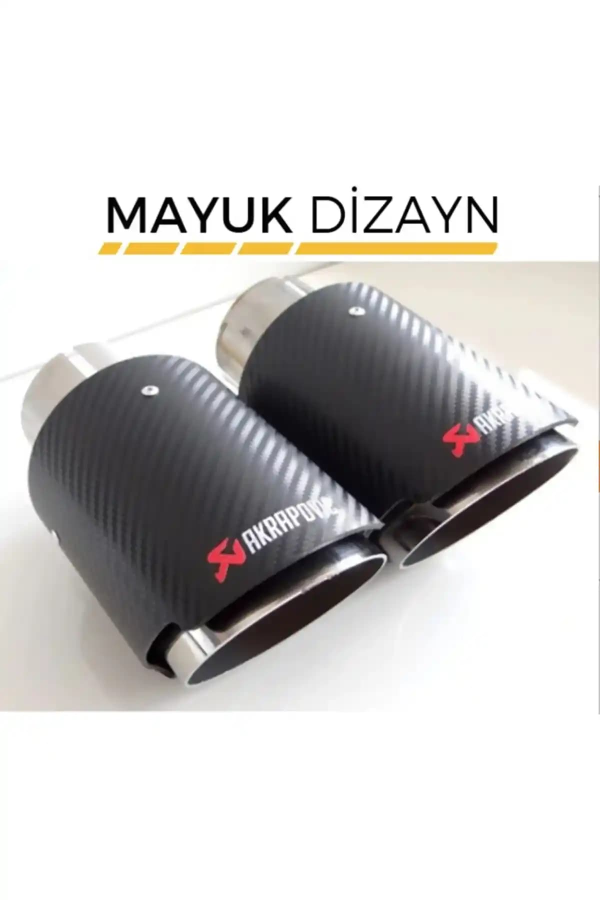 Akrapovic 100 mm Karbon Kaplama Egzoz Ucu Her Araca Uyumlu ve Dayanıklı Tasarım