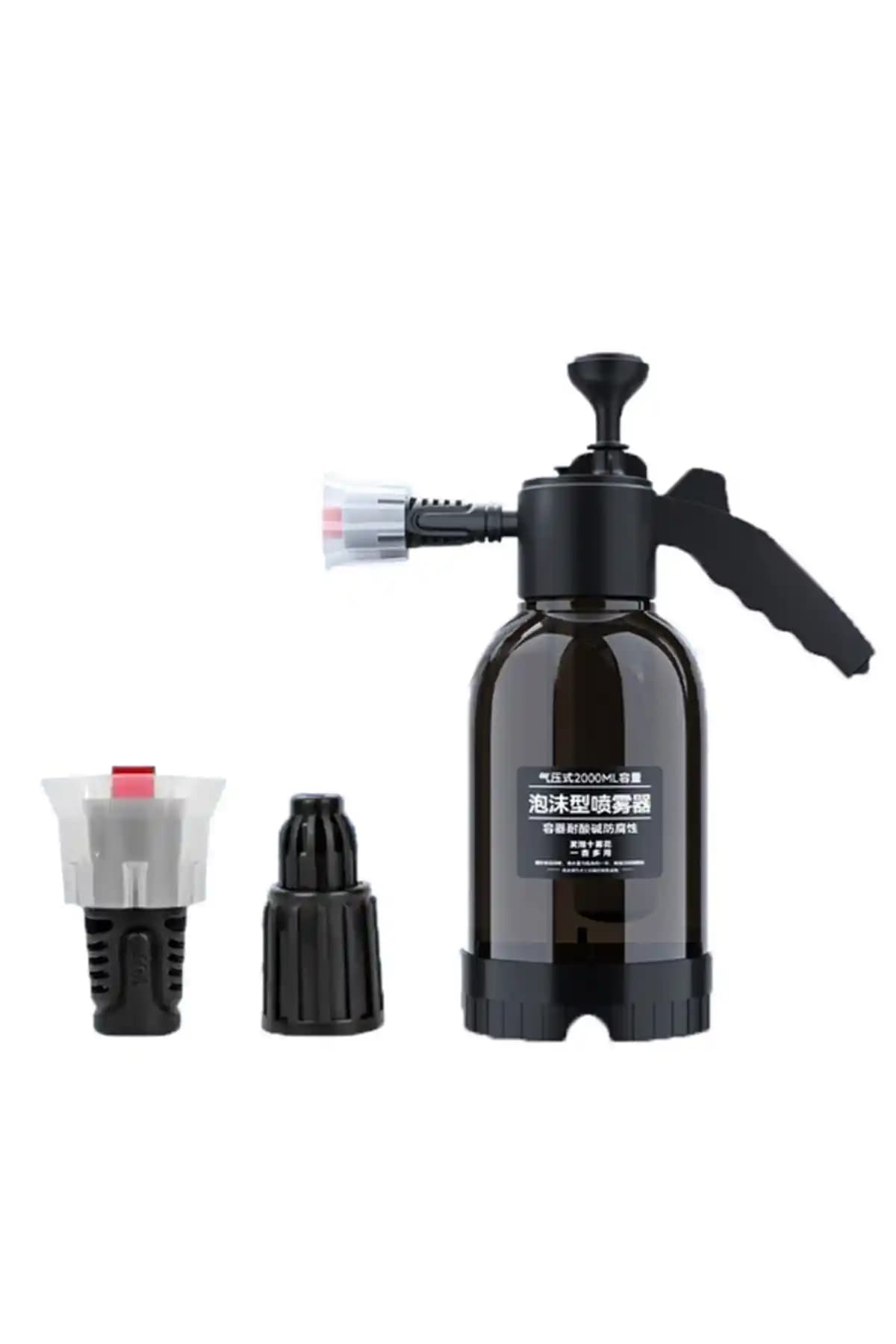 Ally 2L Köpük Püskürtücü El Pompası Siyah - Dayanıklı ve Pratik Araç Yıkama Aparatı