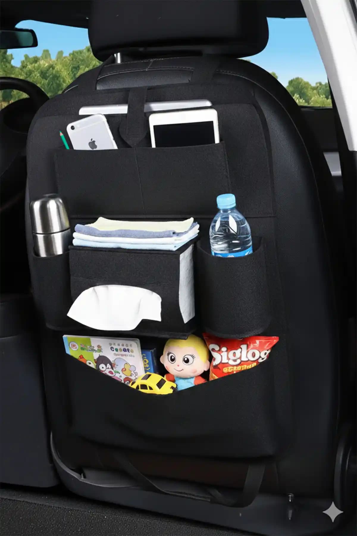 Arfseb Araç İçi Koltuk Arkası Organizer: Şık ve Fonksiyonel Düzen Çözümü