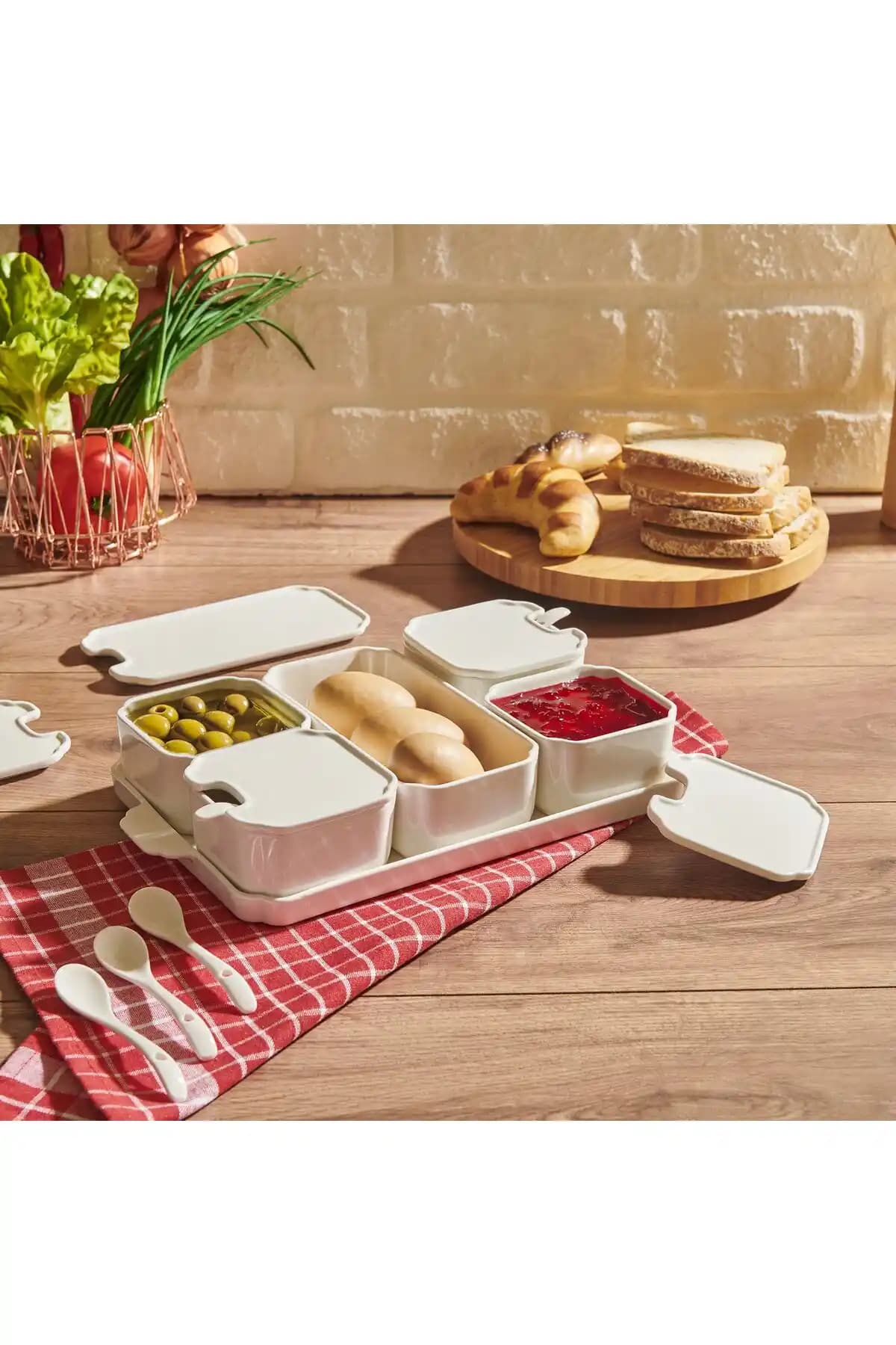 AROW 6 Parça Porselen Kahvaltı Takımı: Şıklık ve Fonksiyonelliği Bir Arada Sunar