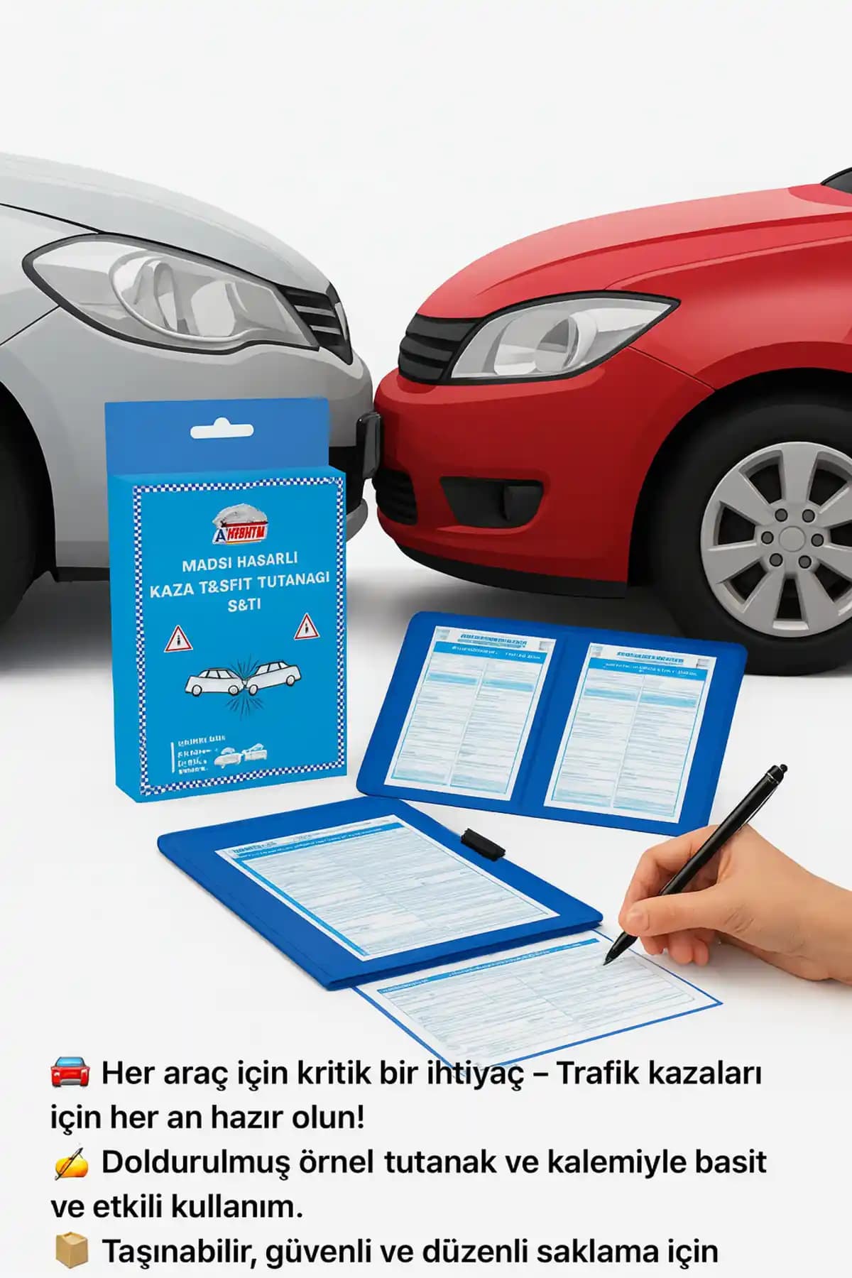 Autokit Kaza Tespit Tutanak Seti ile Trafik Kazalarında Hızlı ve Doğru Kayıt