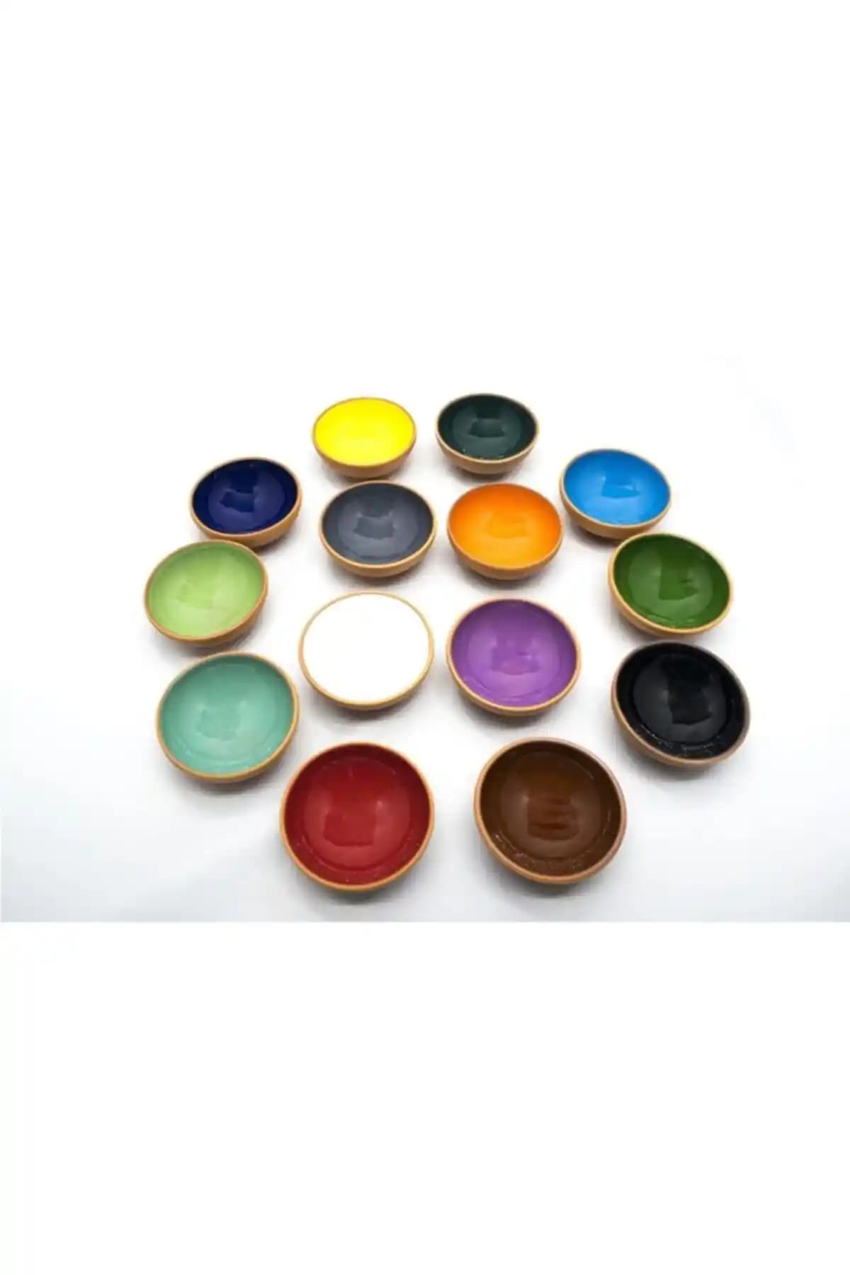 Avanos Toprak Kase Sosluk, Reçellik ve Çerezlik 14'lü Set 8cm - Estetik ve Fonksiyonel Tasarım