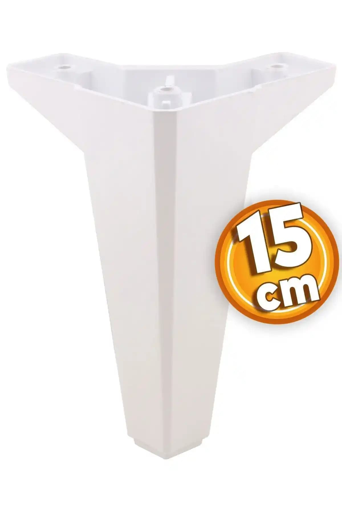 Badem10 Sedir Lüks Mobilya Kanepe Sehpa TV Ünitesi Koltuk Ayağı 15 cm Beyaz