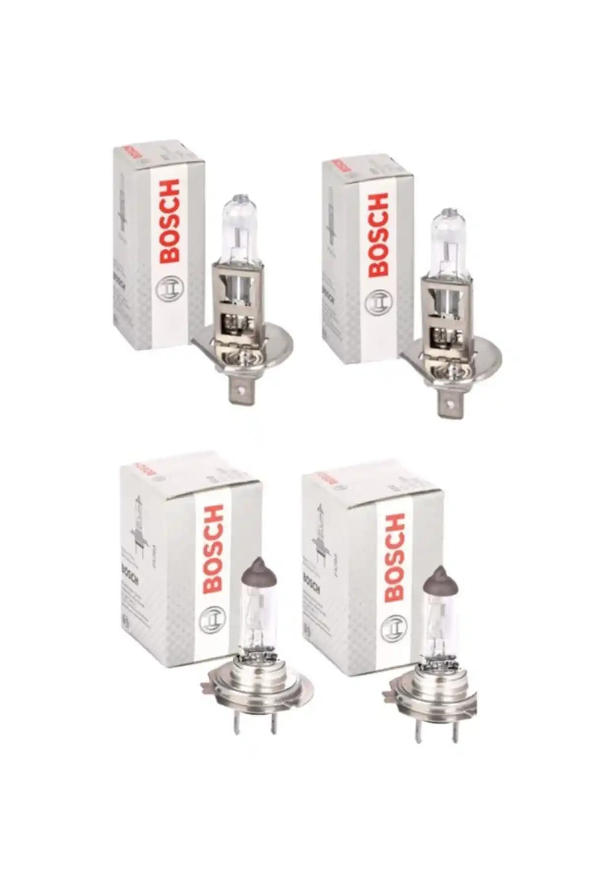 Bosch Fiat Linea 2007-2017 Uzun ve Kısa Far Ampul Takımı H1-H7 Uyumluluğu