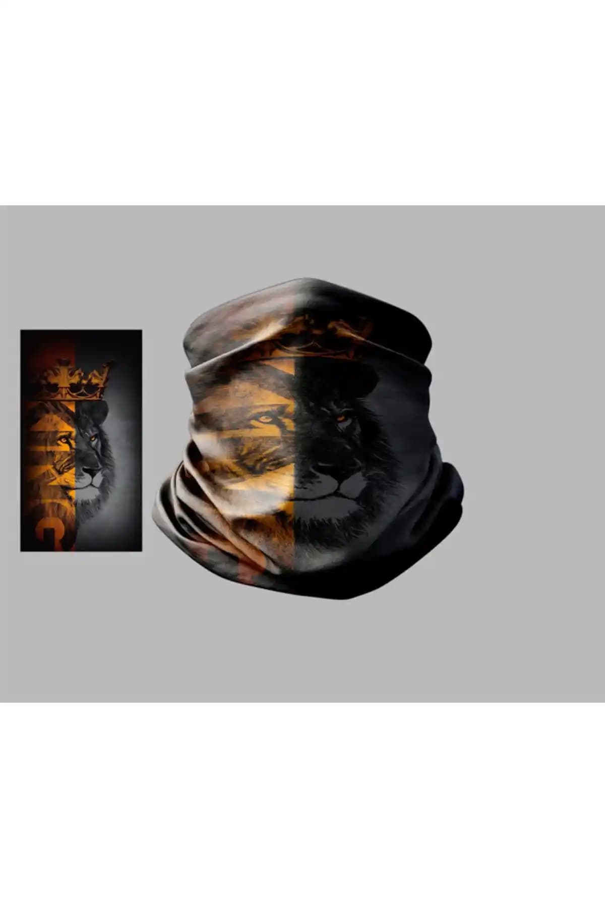 Buffalo Sarı Kırmızı Motorcu ve Outdoor Çok Amaçlı Unisex Boyunluk Bandana