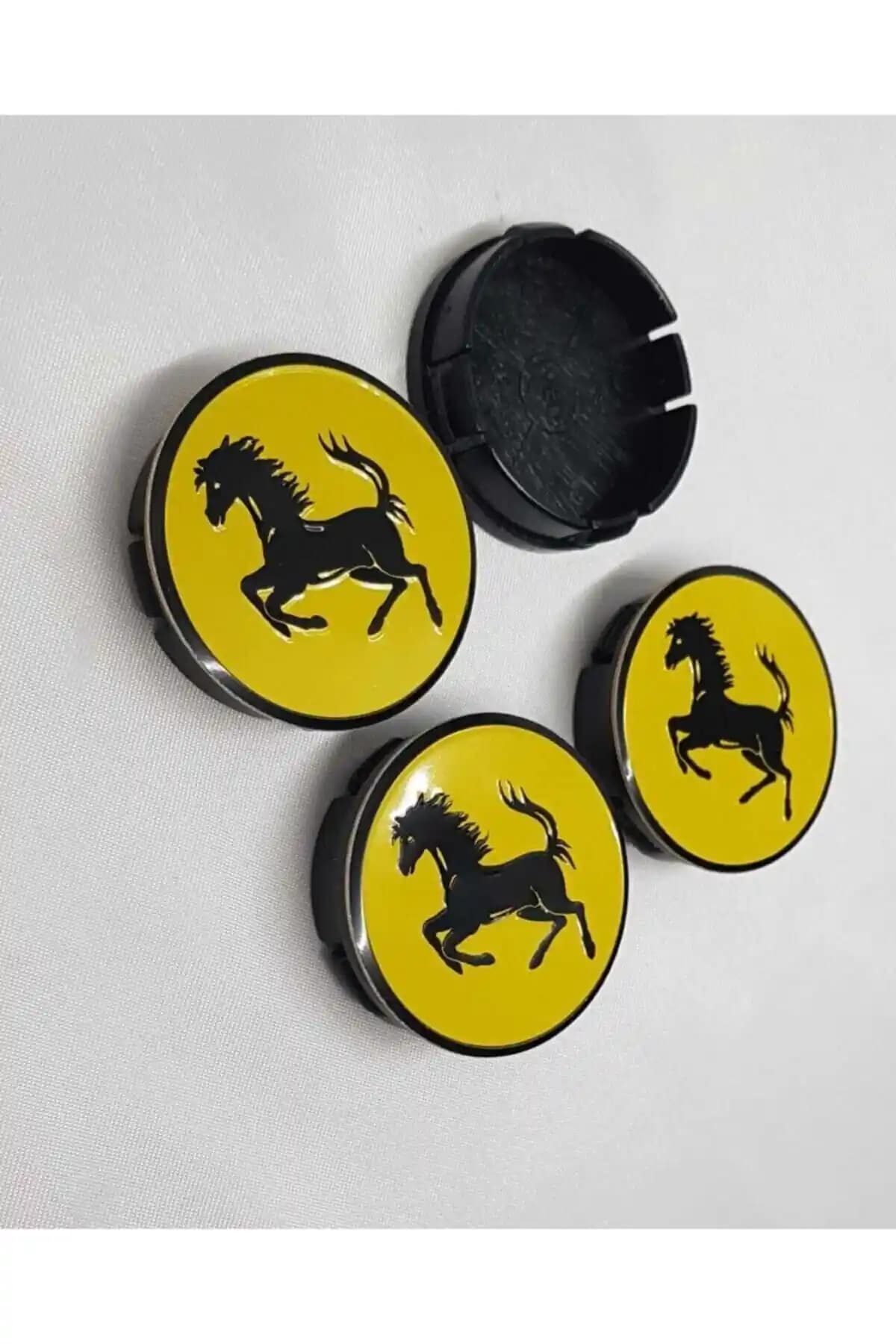 DURU DORUK 65/60mm Jant Göbeği 4lü Set Sarı – Dayanıklı ve Kolay Montajlı