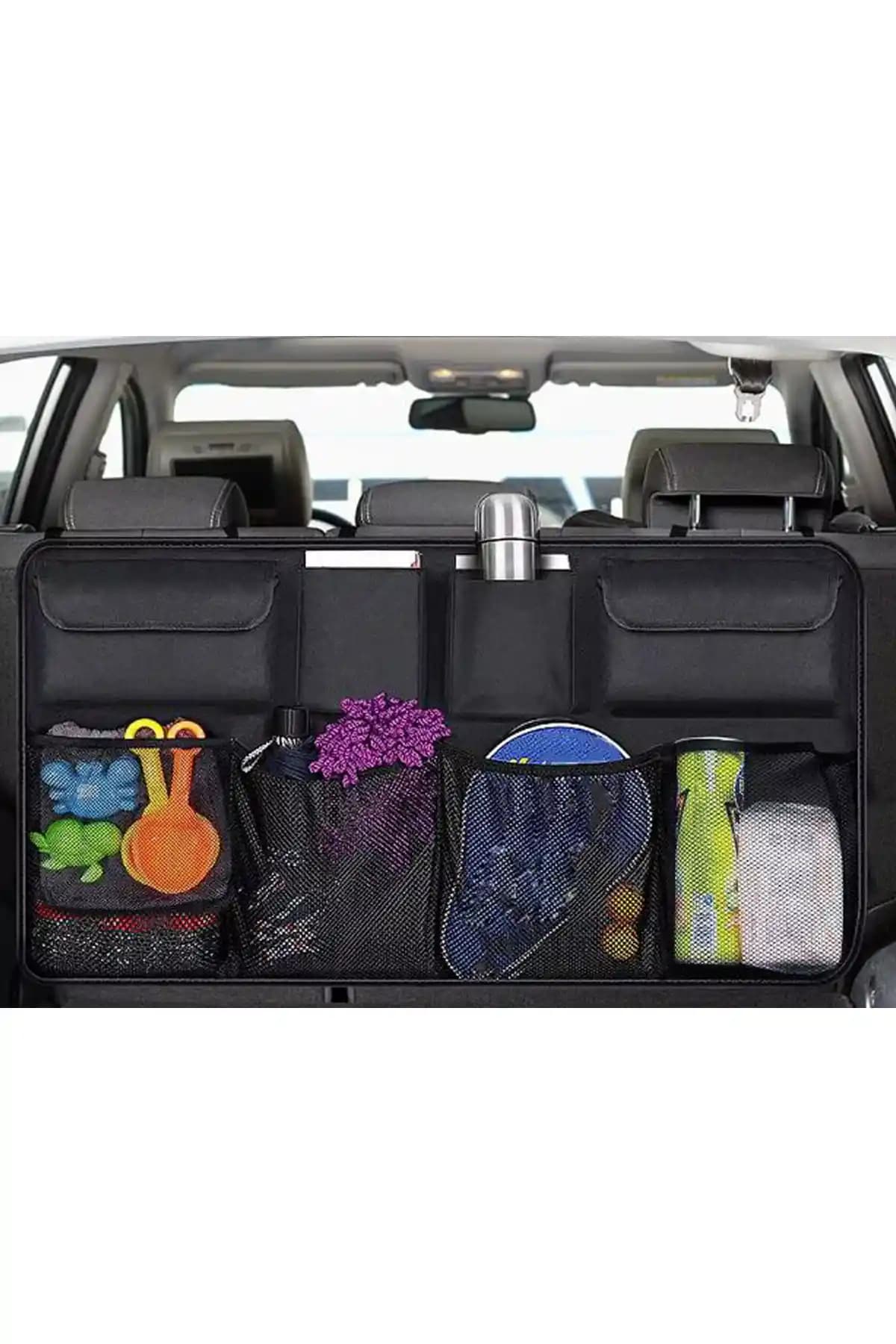 eryatex 8 Cepli Araba İçi Koltuk Arkası ve Bagaj Düzenleyici Organizer Çanta