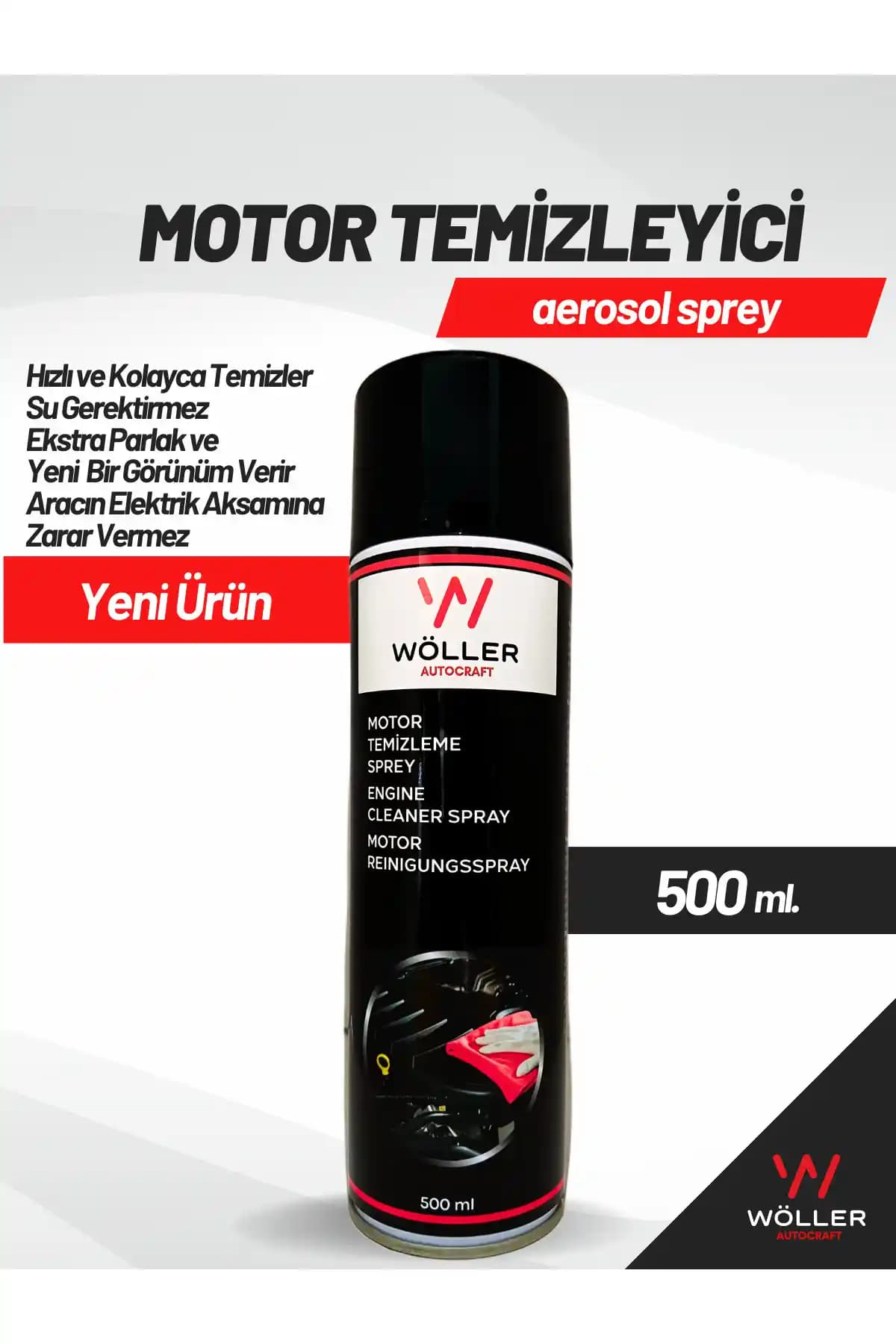 Genel Markalar Susuz Motor Temizleme Spreyi 500 Ml ile Etkili ve Pratik Temizlik