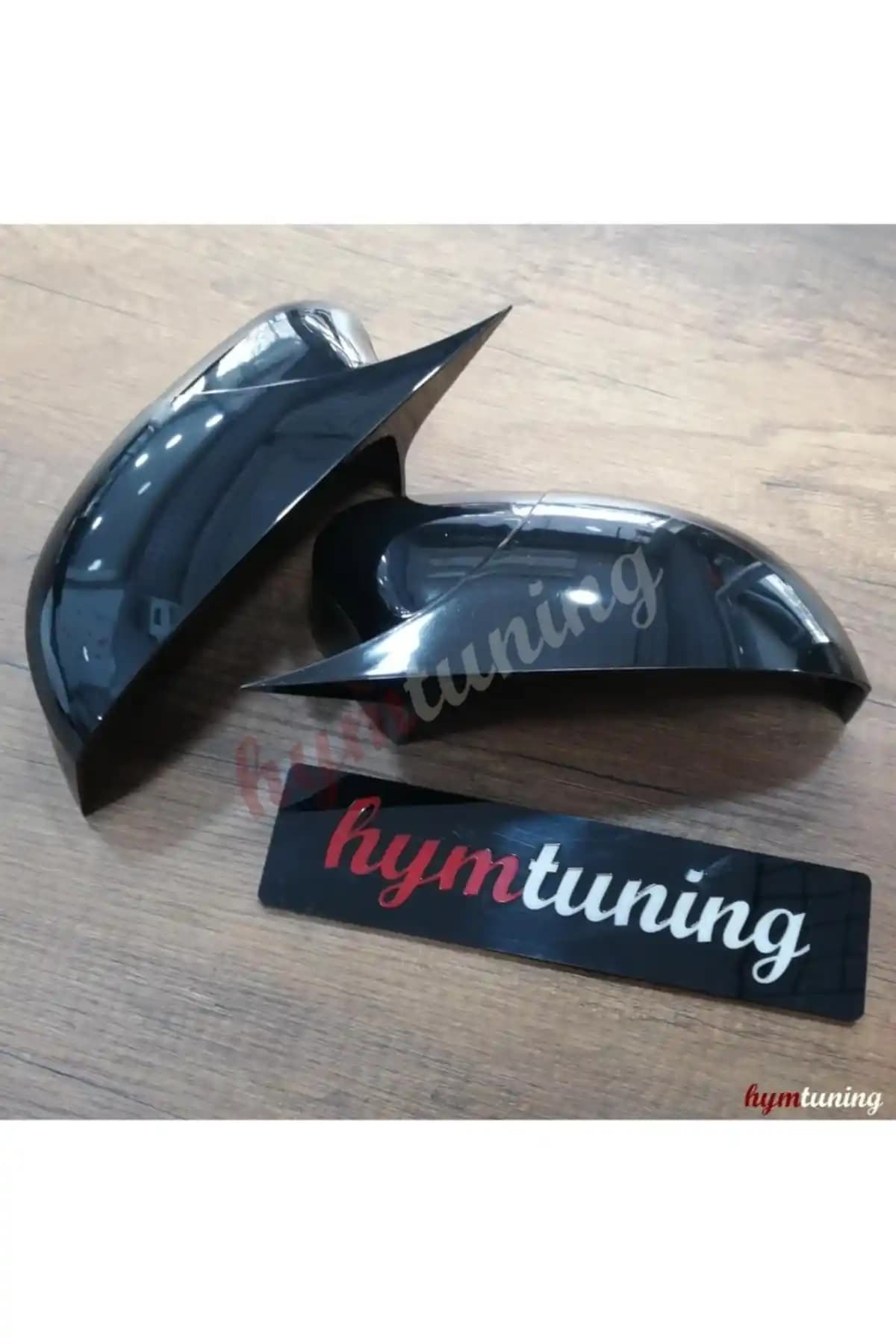 HYM TUNİNG Ford Focus 3.5 Yarasa Ayna Kapağı - Parlak Siyah ABS Plastik Tasarım