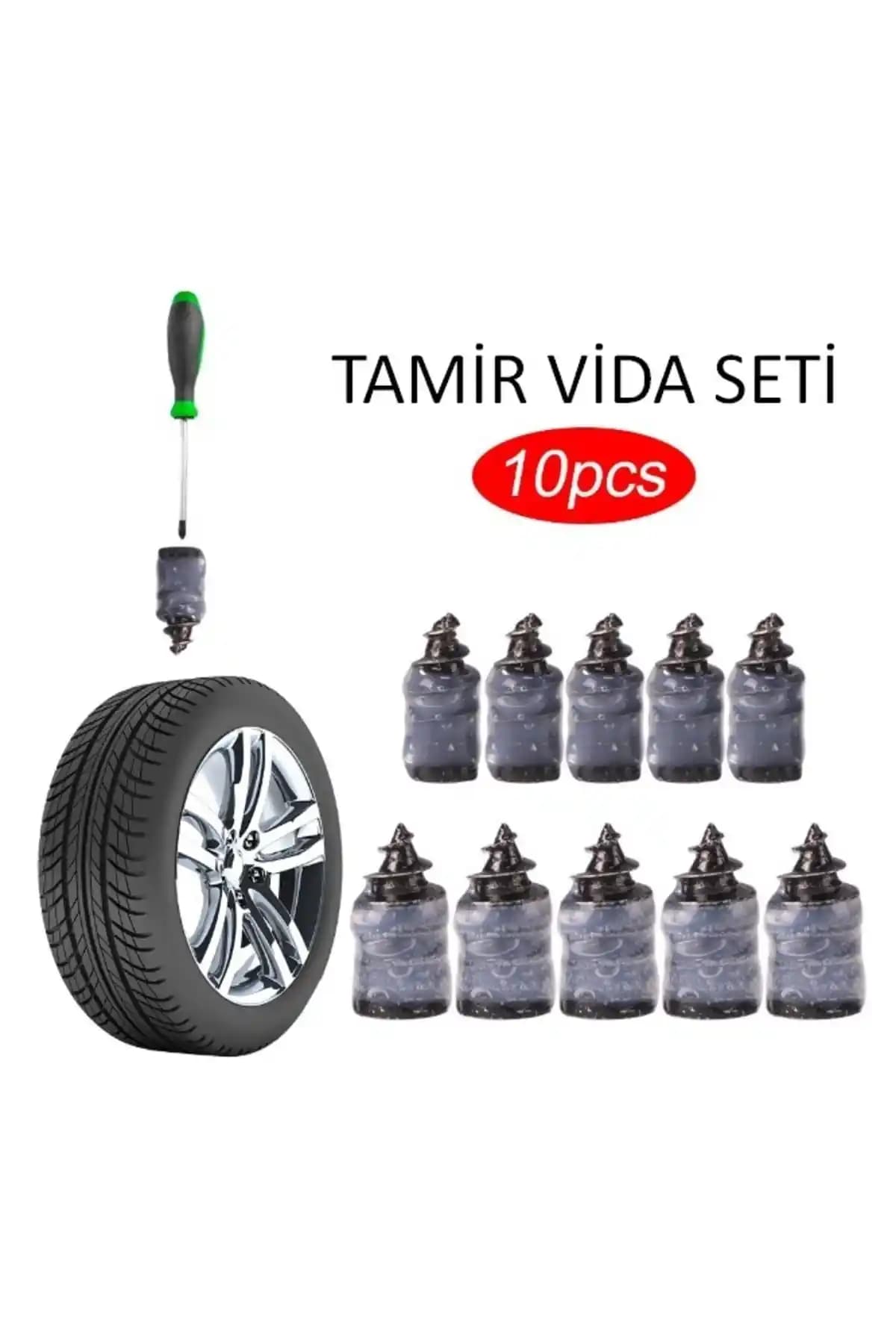 İNDİRİM PRO Kauçuk Vida Setli Oto Lastik Tamir Kiti – Dayanıklı ve Pratik Çözüm