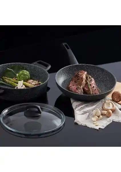 Karaca Azul Bio Granit 3 Parça Set: Sağlıklı ve Estetik Mutfak Gereci