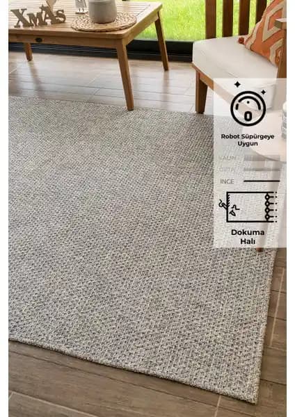 Konfor Halı Rusticana 3103 Naturel Jüt Modern Örme Kilim 80x150 Dayanıklı Tasarım