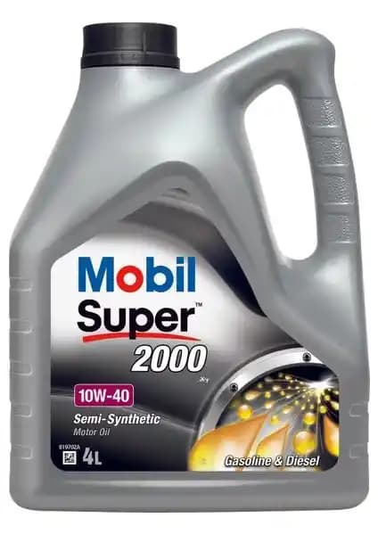 Mobil Süper 2000 X1 10W-40 Yarı Sentetik Motor Yağı 4 Litre - Geniş Araç Uyumu ve Yüksek Koruma