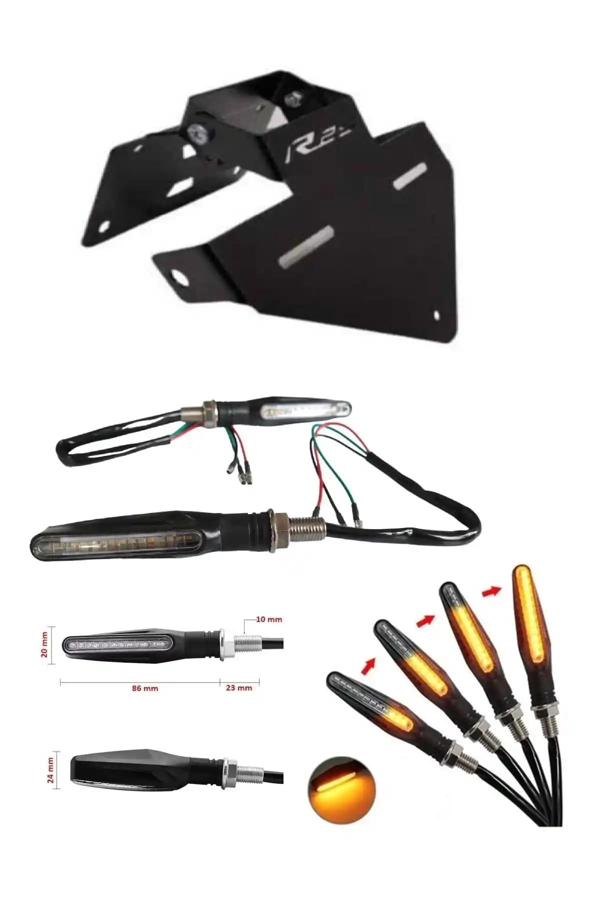 MOTOSVN R25 Katlanır Plakalık ve Kayar LED Sinyal Çubuğu Özellikleri ve Değerlendirmesi