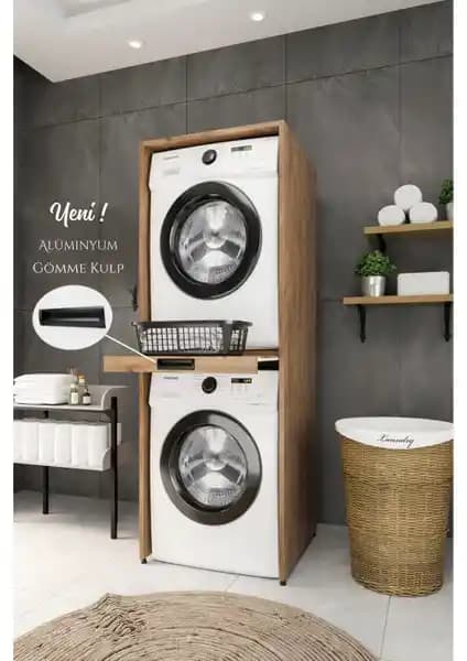 One Art Home Lorenzo ve Yıldız Elegance Panjur Çekmeceli Çamaşır Makinesi Dolapları Karşılaştırması