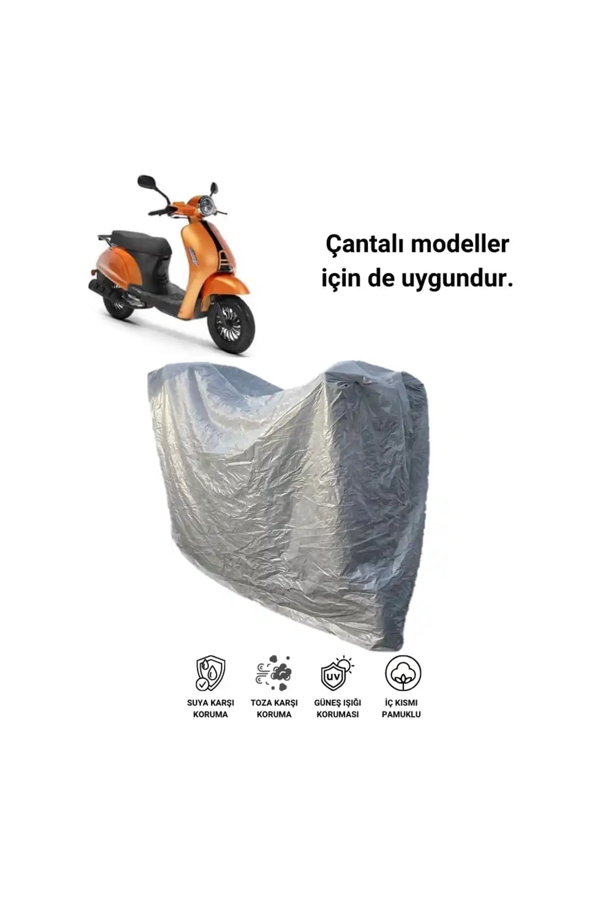Oskar Kuba Blueberry 50: 50 cc Scooter ve Küçük Motosikletler İçin Su Geçirmez Branda
