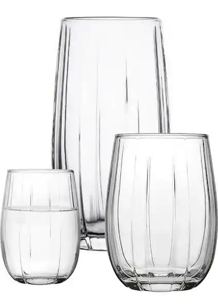 Paşabahçe Linka 18 Parça Cam Bardak Seti: Modern, Dayanıklı ve Fonksiyonel Tasarım