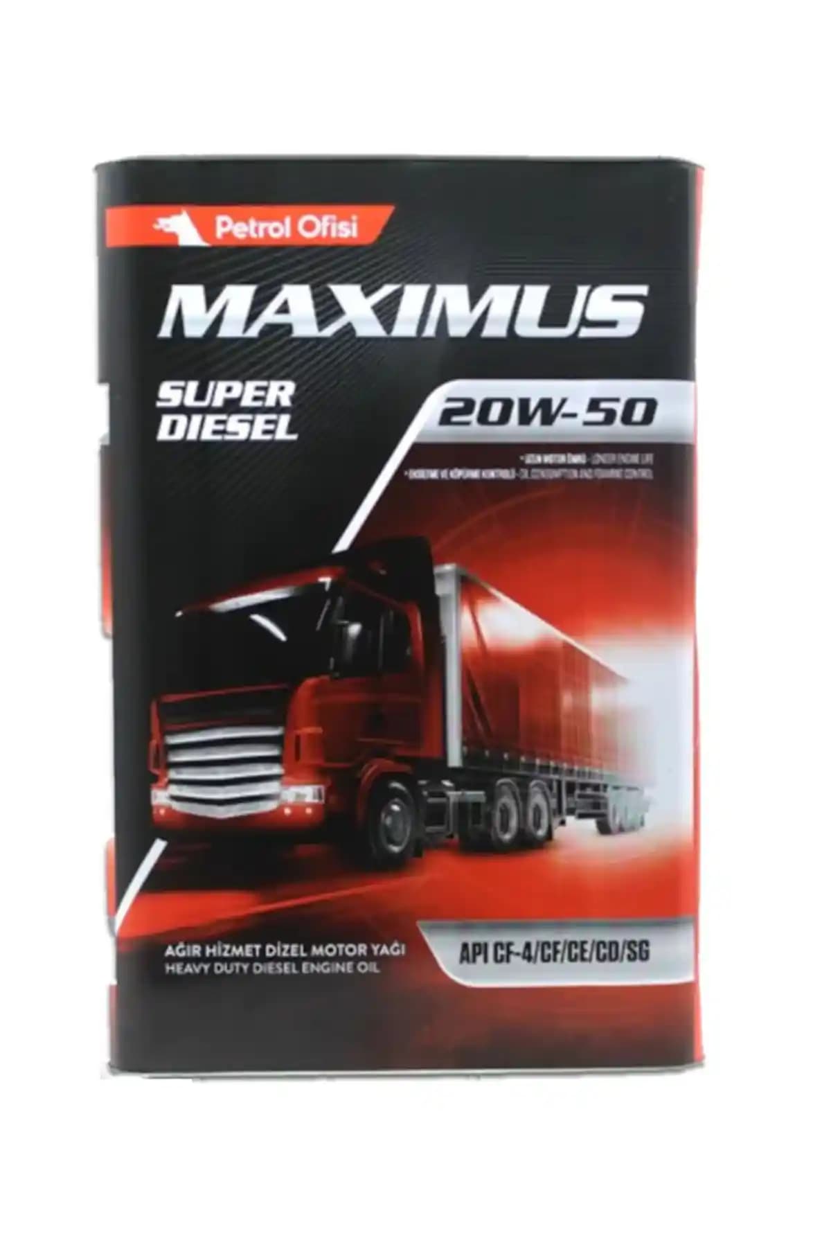 Petrol Ofisi Maximus 20W-50 Motor Yağı 18 Litre - Yüksek Performans ve Dayanıklılık