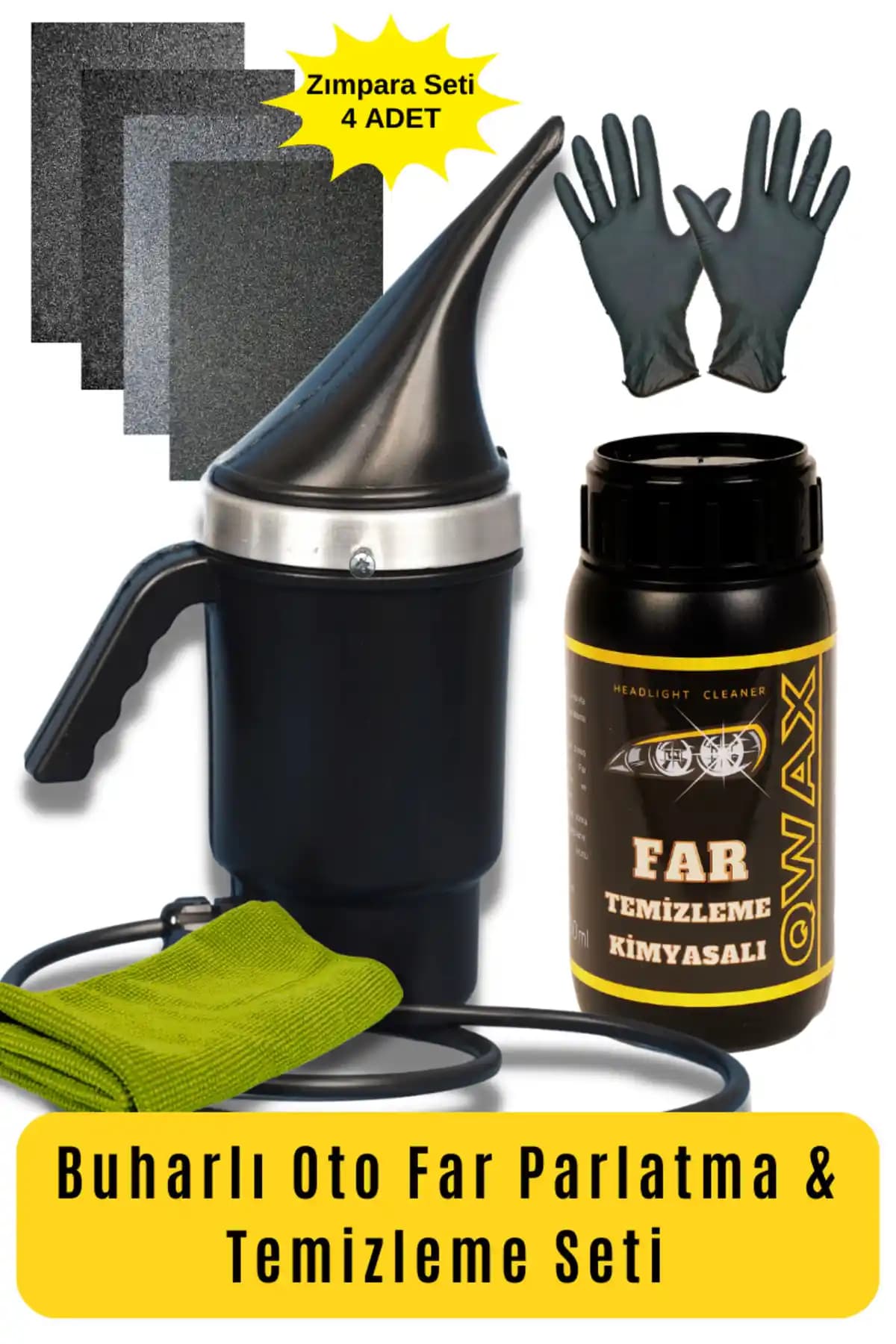 QWXAUTO Araba Far Temizleme Parlatma Seti ile Farlarınız Yenilensin ve Korunsun