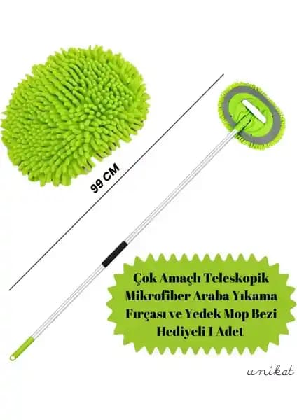 Unikat Çok Amaçlı Teleskopik Mikrofiber Araba Yıkama Fırçası ile Pratik Temizlik