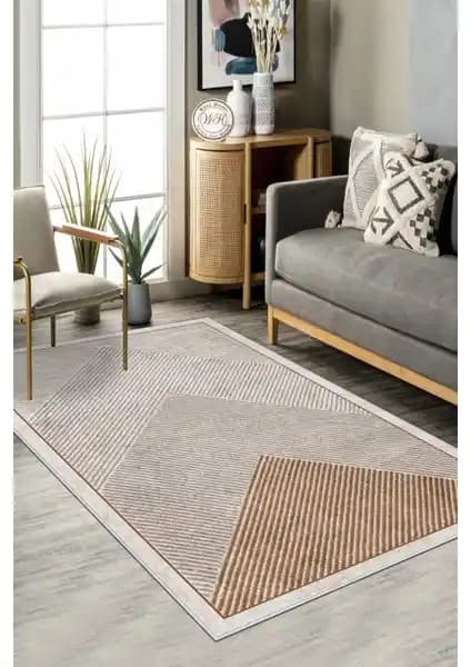 West Home Dijital Baskı ve Gri Çizgili Makinede Yıkanabilir Kaymaz Taban Halı Karşılaştırması