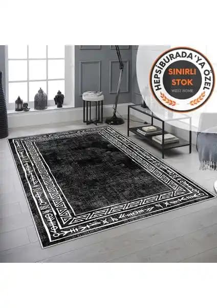 West Home Dijital Baskı ve Gri Oval Yıkanabilir Kaymaz Taban Halıların Karşılaştırması