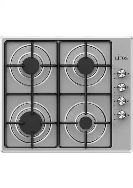 Arnell Lifos 4'lü Inox Set Üstü Otomatik Çakmaklı Gazlı Ocaklar Modern Mutfaklar İçin