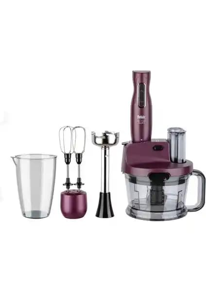 Fakir Mr Chef Quadro Violet Mutfak Robotu Blender Seti Günlük ve Profesyonel Kullanım İçin