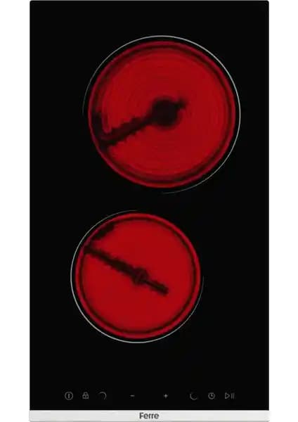 Ferre MS231 2 Gözlü Siyah Elektrikli Ankastre Ocak Modern ve Şık Tasarım