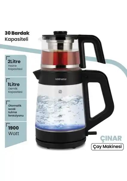 Goldmaster GM8320S Çınar: Modern Tasarım ve Yüksek Performanslı Çay ve Su Isıtıcıları