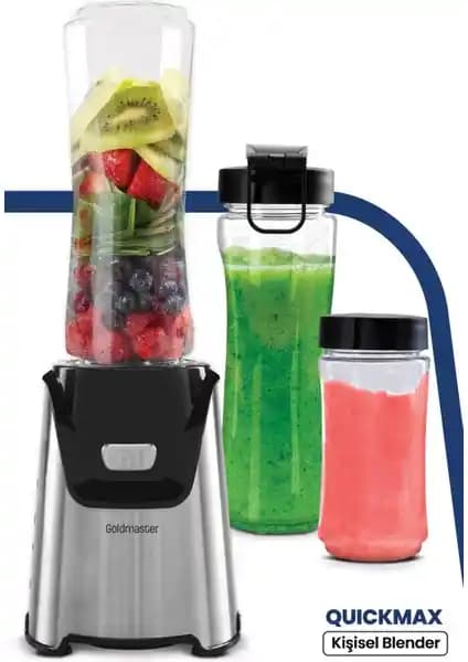 Goldmaster Quickmax GM-7256 Kişisel Blender: Sağlıklı ve Pratik Kullanım İçin Modern Tasarım