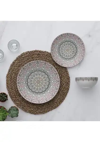 Güral Porselen Atina Yemek Seti 24 Parça Modern ve Dayanıklı Tasarım