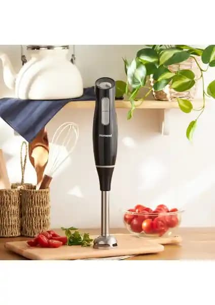 Homend Handmade 1938H Siyah Çubuk Blender: Güçlü ve Çok Fonksiyonlu Mutfak Aleti