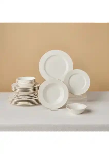 Karaca Dome Porselen 24 Parça Yemek Takımı: Şık ve Dayanıklı 6 Kişilik Set Özellikleri