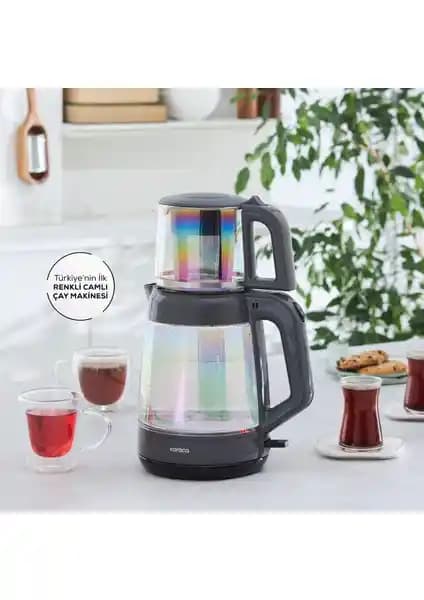 Karaca Glass Tea XL 35 Bardak Renkli Camlı Çay Makinesi Opal Detaylı İnceleme ve Kullanıcı Yorumları