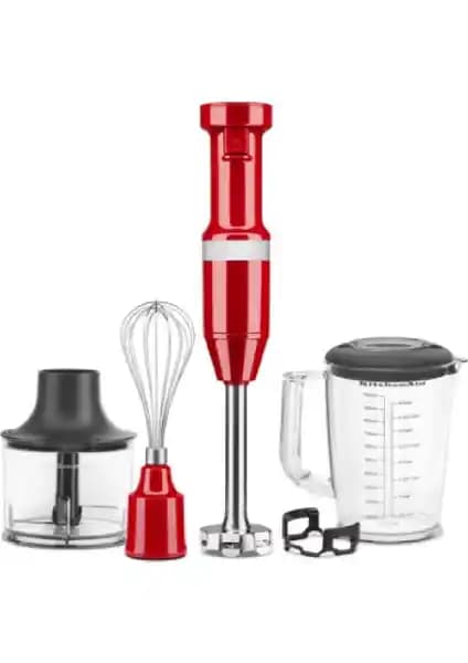 KitchenAid 5KHBV83EER El Blenderi Empire Red Güçlü ve Şık Tasarımıyla Mutfaklar İçin Ideal